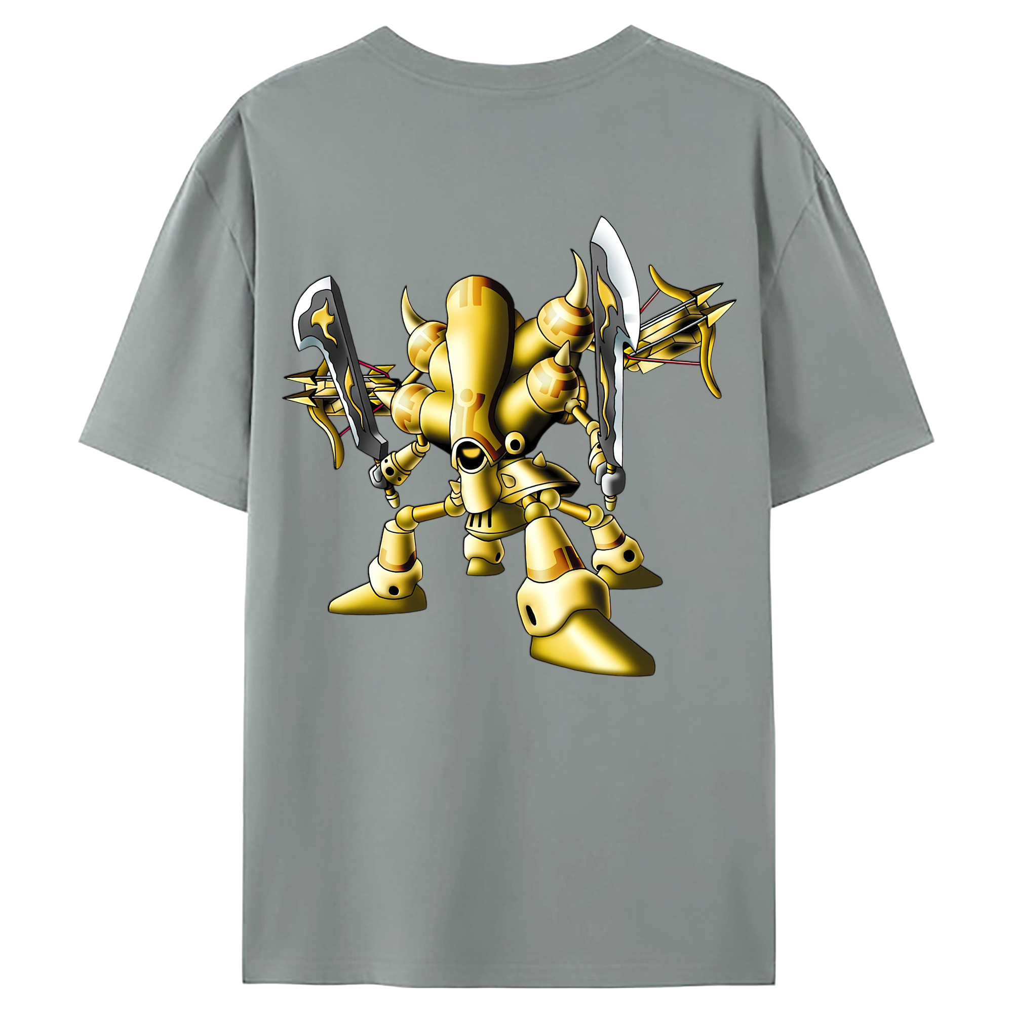 （画像用） ドラゴンクエスト Doragon Kuesuto Dragon Quest 綿100％ メンズ半袖Tシャツ（バックプリント） 通気性